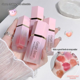 Gege Bear Liquid Cheek Blush Velvet Matte Blusher Face Pigment Waterproof Lasting Multi-purpose Eyes&amp;lips Makeup Blush Stick With Sponge [prettylady]