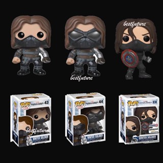 โมเดลฟิกเกอร์ Funko Pop Marvel Captain America Avengers Winter Soldier ของเล่นสําหรับเด็ก