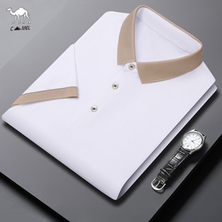 【 6 สี 】เสื้อยืดโปโล แขนสั้น ผ้าฝ้ายแท้ ลําลอง แฟชั่นสําหรับผู้ชาย