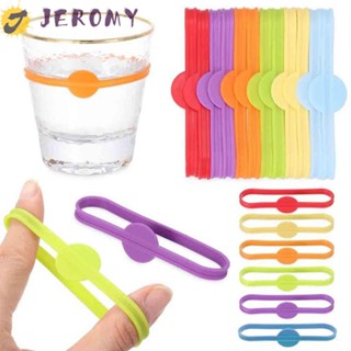 Jeromy ป้ายแท็กเครื่องดื่ม ลายน่ารัก 6 สี สําหรับบาร์ ปาร์ตี้ เครื่องดื่ม