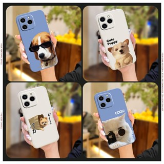 Anti-fall Cartoon Phone Case For Huawei Honor60 SE Simplicity soft shell cute Back Cover Liquid silicone shell