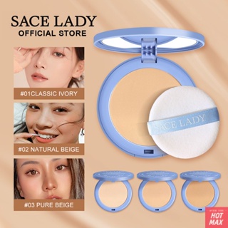 [ของแท้ 100%] SACE LADY Matte Compact Powder Long -term Oil Control All Day Without Makeup No Card Powder Anti -oxidation Go Out For Daily Makeup Powder Cakes [hotmax]