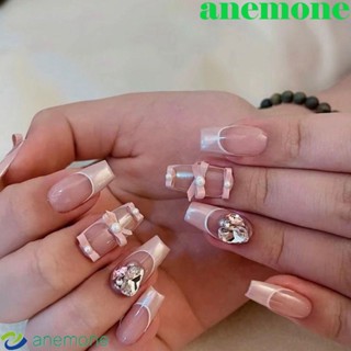 Anemone จี้โบว์ โลหะผสม 3D ทนทาน สไตล์เรโทร สําหรับตกแต่งเล็บ บัลเล่ต์ เต้นรํา 10 ชิ้น