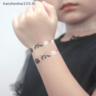 Hanhai สติกเกอร์รอยสักชั่วคราว ลายแมงมุม ฮาโลวีน กันน้ํา สําหรับเด็ก TH