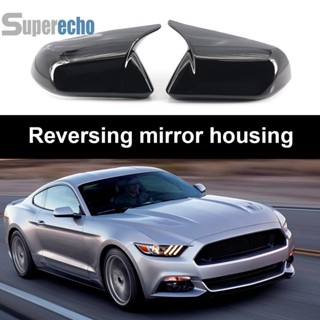 ฝาครอบกระจกมองหลังรถยนต์ อุปกรณ์เสริม สําหรับ Ford Mustang 2015-2022 [superecho.th] 1 คู่