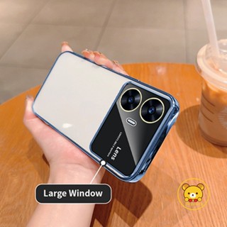 เคสโทรศัพท์มือถือแบบนิ่ม TPU กันรอยเลนส์กล้อง พร้อมฟิล์มกันรอย สําหรับ Realme C55 C53 N53 C35 C33 C33S C31 C30 C30S C25Y C21Y C20 C11 2021