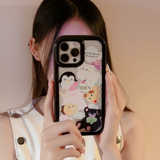 เคสป้องกันโทรศัพท์มือถือ ลายตุ๊กตา สําหรับ Apple iPhone X XS Max XR 11 12 13 14 Pro Max