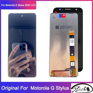 อะไหล่หน้าจอสัมผัส LCD แบบเปลี่ยน สําหรับ Motorola Moto G Stylus 2022 5G