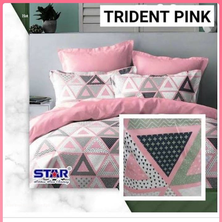Pink / BLUE TRIDENT BED SHEETS
