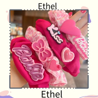 Ethel1 ยางรัดผมหางม้า แบบยืดหยุ่น สีพื้น อุปกรณ์เสริม สําหรับตุ๊กตาบาร์บี้