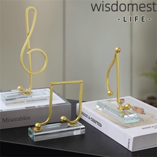 Wisdomest รูปปั้นโน้ตดนตรี งานฝีมือ สําหรับตกแต่งห้อง