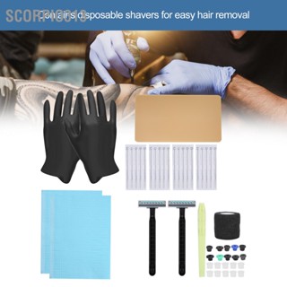 Scorpio313 Tattoo Kit Practice Skin Hygienic Needle Pad Pigment Cup with Table Mat