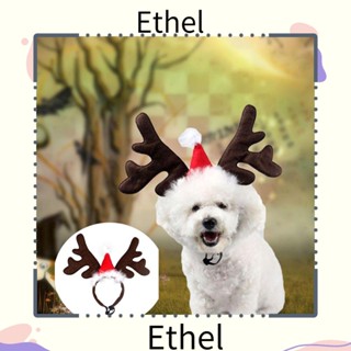 Ethel1 ที่คาดผมสัตว์เลี้ยง แฟชั่น คริสต์มาส