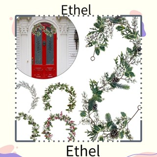 Ethel1 เถายูคาลิปตัส ผลไม้ปลอม สีแดง สําหรับตกแต่งต้นคริสต์มาส งานแต่งงาน