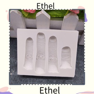 Ethel1 ฮาโลวีน DIY แม่พิมพ์ช็อคโกแลต เค้ก เครื่องมือตกแต่งเบเกอรี่ แม่พิมพ์