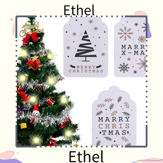 Ethel1 ป้ายแท็กกระดาษคราฟท์ ลายซานตาคลอส สําหรับตกแต่งคริสต์มาส