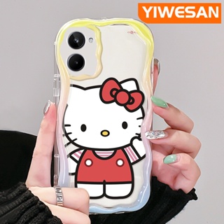 เคสโทรศัพท์มือถือแบบนิ่ม ใส กันกระแทก ลายการ์ตูนเฮลโลคิตตี้น่ารัก สีสันสดใส สําหรับ Realme 10