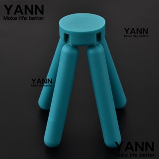 Yann1 แผ่นรองจานซิลิโคน แบบหนา พับได้ อเนกประสงค์ สีฟ้า สําหรับห้องครัว