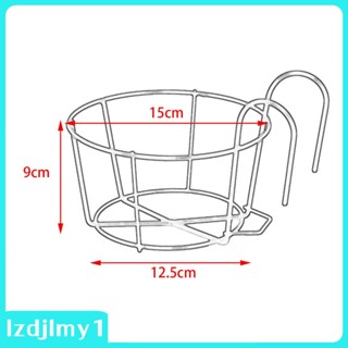 [Lzdjlmy1] ตะกร้าเหล็ก ทรงกลม สําหรับแขวนกระถางต้นไม้ ระเบียง กลางแจ้ง