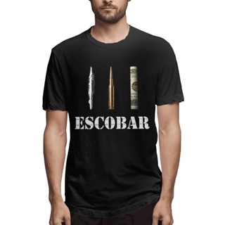 เสื้อยืดคอกลม ผ้าฝ้าย พิมพ์ลาย Escobar Pablo Escobar สไตล์อินเทรนด์ สําหรับของขวัญวันเกิด