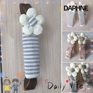 Daphne ผ้าคลุมมือจับประตูตู้เย็น แบบนิ่ม กันฝุ่น กันลื่น ลายดอกไม้ ล้างทําความสะอาดได้