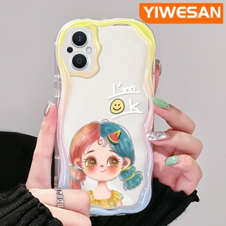 ใหม่ เคสโทรศัพท์มือถือแบบนิ่ม ใส กันกระแทก ลายการ์ตูนเด็กผู้หญิงน่ารัก สีครีม สําหรับ OPPO Reno 7Z 5G Reno 8Z Reno7 Lite Reno8 Lite F21 Pro 5G F21s Pro 5G