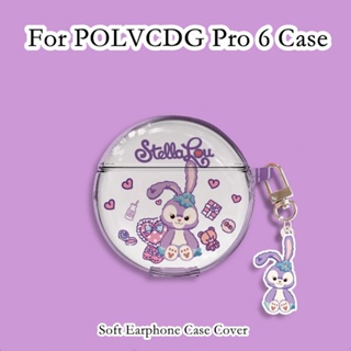 【Ĕĕ】เคสหูฟัง แบบนิ่ม ลายการ์ตูน สําหรับ POLVCDG Pro 6 POLVCDG Pro 6