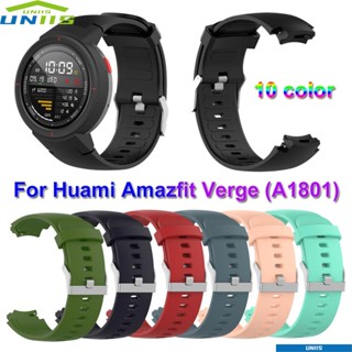 Uniis สายนาฬิกาข้อมือซิลิโคน แบบเปลี่ยน สําหรับ Huami Amazfit Verge 3