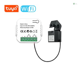 [พร้อมส่ง]Tuya เครื่องวัดพลังงานอัจฉริยะ Wifi ระบบ PV พลังงานแสงอาทิตย์ พร้อม CT