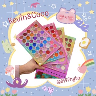 🌸ของแท้-ส่งเร็ว🌸 พาเลทใหญ่ อายแชโดว์ ทาตา ครบหน้า ปัดแก้ม ไฮไลท์ คอนทัว เควินแอนด์โคโค่ Kevin&amp;Coco Palette 117 color