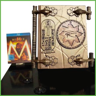 พร็อพเรซิ่น รูปหนังสือ The Mummy Replicas Book of The Dead แฮนด์เมด สไตล์โบราณ สําหรับเก็บสะสม ของที่ระลึก