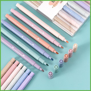 ปากกาไฮไลท์ 12 ชิ้น คละสี สําหรับจดบันทึก คัมภีร์ไบเบิล สํานักงาน