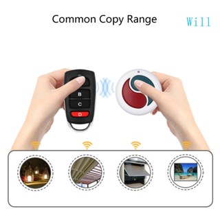 Will 315 433MHZ กุญแจประตูโรงรถไฟฟ้า แบบไร้สาย รีโมตคอนโทรล สองปุ่ม