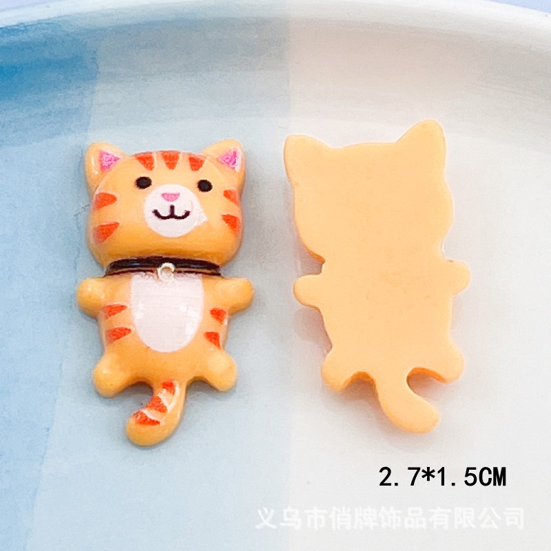 [2 #] Jibbitz Crocs กิ๊บติดผมเรซิ่น รูปการ์ตูนแมวน่ารัก อุปกรณ์เสริม สําหรับรองเท้า QP - รูปที่ 6