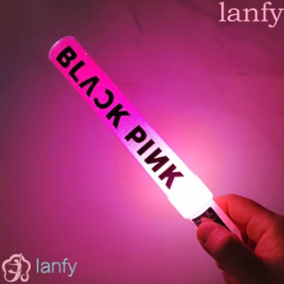 Blackpink Lanfy แท่งไฟ LED ทรงกลม รูปหัวใจ สีชมพู สีดํา เรืองแสง อุปกรณ์ประกอบฉาก สําหรับปาร์ตี้