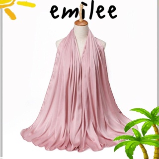 Emilee ผ้าพันคอ ผ้าคลุมไหล่ สีพื้น อุปกรณ์เสริม สําหรับชายหาด 2023