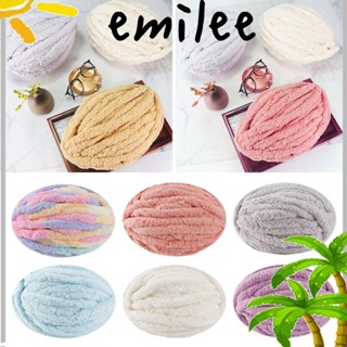 EMILEE ไหมพรมถักโครเชต์ แบบหนา DIY สําหรับถักกระเป๋า ผ้าห่ม ตะกร้า 250 กรัม ต่อลูก