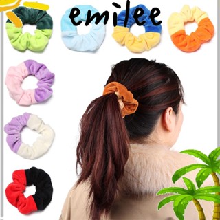 EMILEE ยางรัดผม ผ้ากํามะหยี่ แบบนิ่ม แฟชั่นสําหรับผู้หญิง