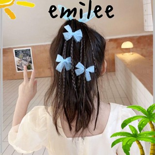 Emilee เชือกถักเปียหูกระต่ายน่ารัก ยืดหยุ่น สําหรับเด็กผู้หญิง