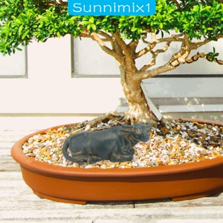 [Sunnimix1] ฟิกเกอร์รูปปั้นควาย สําหรับภูมิทัศน์สวน ขนาดเล็ก