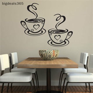 [bigdeals365] สติกเกอร์ไวนิล ลายถ้วยกาแฟ ชา กาแฟ สําหรับตกแต่งห้องครัว ผับ ร้านอาหาร พร้อมส่ง