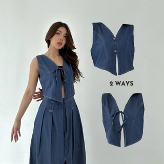 JO VEST - Vest Rompi Wanita Atasan Top Murah Halter Neck Tank Top Summer Posha