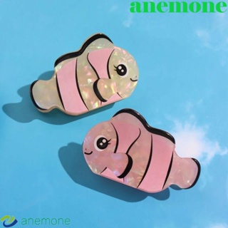 Anemone กิ๊บติดผมอะคริลิค ลายการ์ตูนปลาเขตร้อน ขนาดใหญ่ สง่างาม สําหรับผู้หญิง