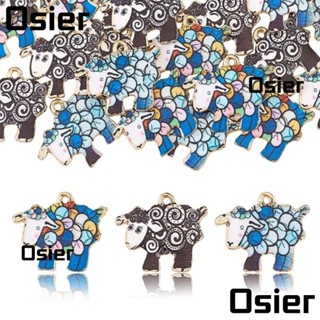 Osier1 จี้รูปแกะอัลลอย ขนาดเล็ก 17*21 มม. 3 สี สําหรับทําเครื่องประดับ Diy