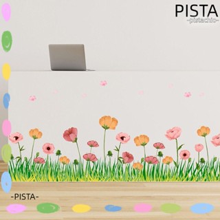 Pista สติกเกอร์ติดผนัง, รูปลอกผนังห้องเนอสเซอรี่ นํากลับมาใช้ใหม่ได้, หญ้า กาวในตัว ผนังศิลปะ ห้องนอน