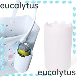Eucalytus1 กระเป๋าใส่ขวดน้ํา EVA แบบแขวน อเนกประสงค์ สีขาว สําหรับเดินชายหาด