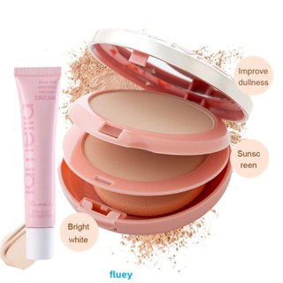 Natural Face Powder Mineral Foundations Oil-control Brighten Concealer Whitening Make Up Pressed Powder