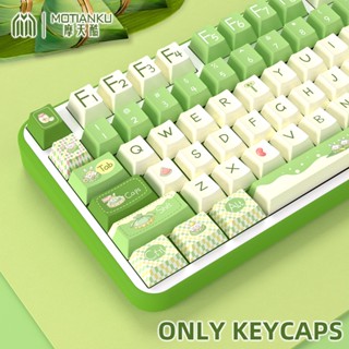 Delicious food Green Keycaps Cherry Profile ปุ่มกดคีย์บอร์ด ลายเชอร์รี่ สีเขียว พร้อม 7U และ ISO