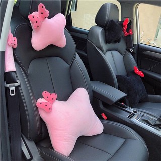 Automotive Headrest Car Neck Pillow Creative Cartoon Cute Car Pillow Automotive Headrest Seat Pillow Safety Belt Shoulder Pad pXyn