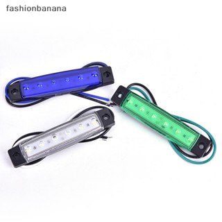 [fashionbanana] ไฟหรี่ Led 6 ดวง 12V สําหรับติดด้านข้างรถยนต์ 1 ชิ้น